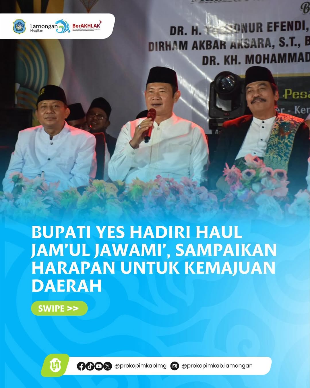 Foto: Bupati Yes Hadiri Haul Jam’ul Jawami’, Sampaikan Harapan untuk Kemajuan Daerah