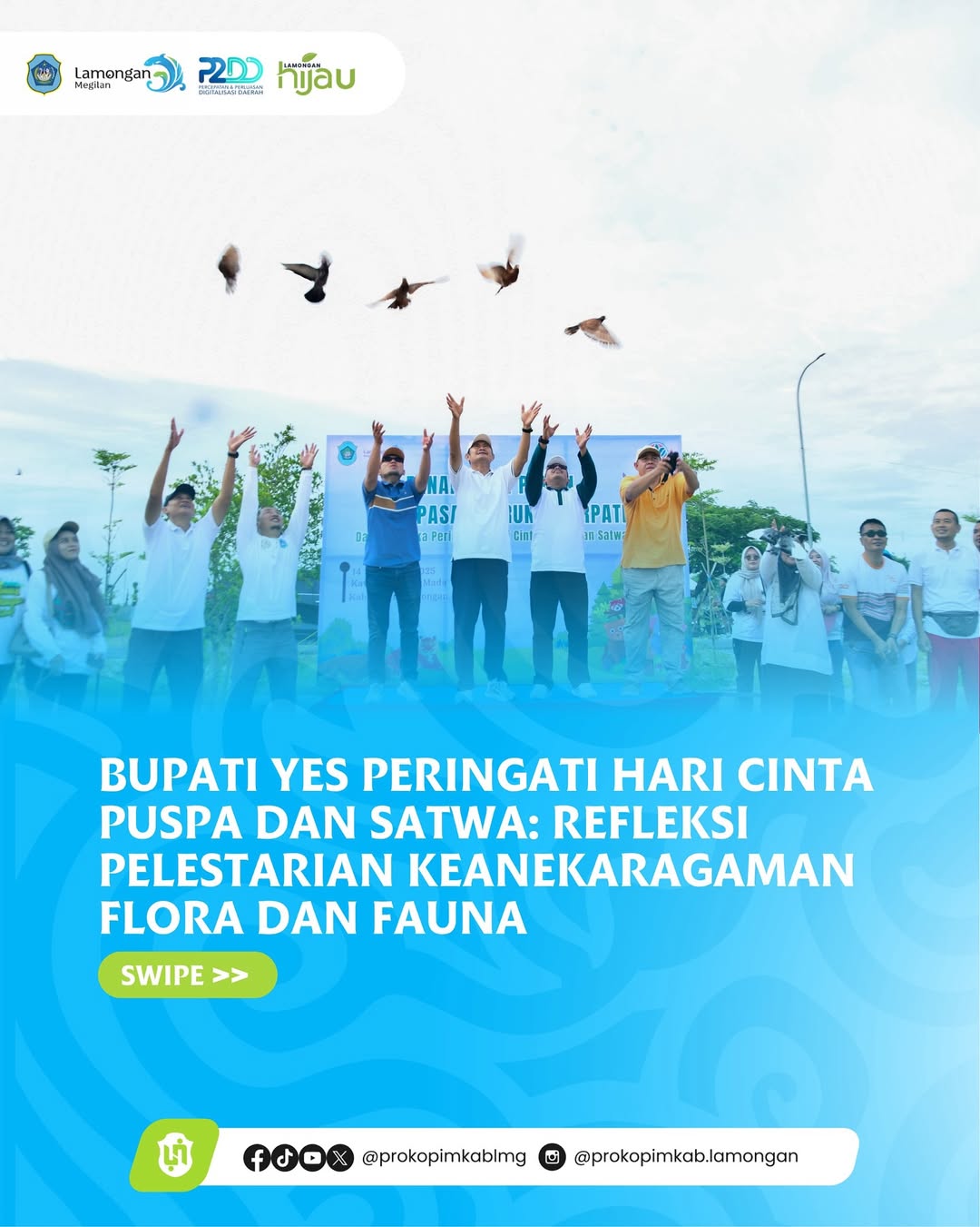 Foto: Bupati Yes Peringati Hari Cinta Puspa dan Satwa: Refleksi Pelestarian Keanekaragaman Flora dan Fauna