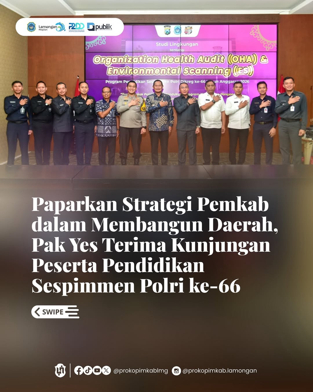 Foto: Paparkan Strategi Pemkab dalam Membangun Daerah, Pak Yes Terima Kunjungan Peserta Pendidikan Sespimmen Polri ke-66