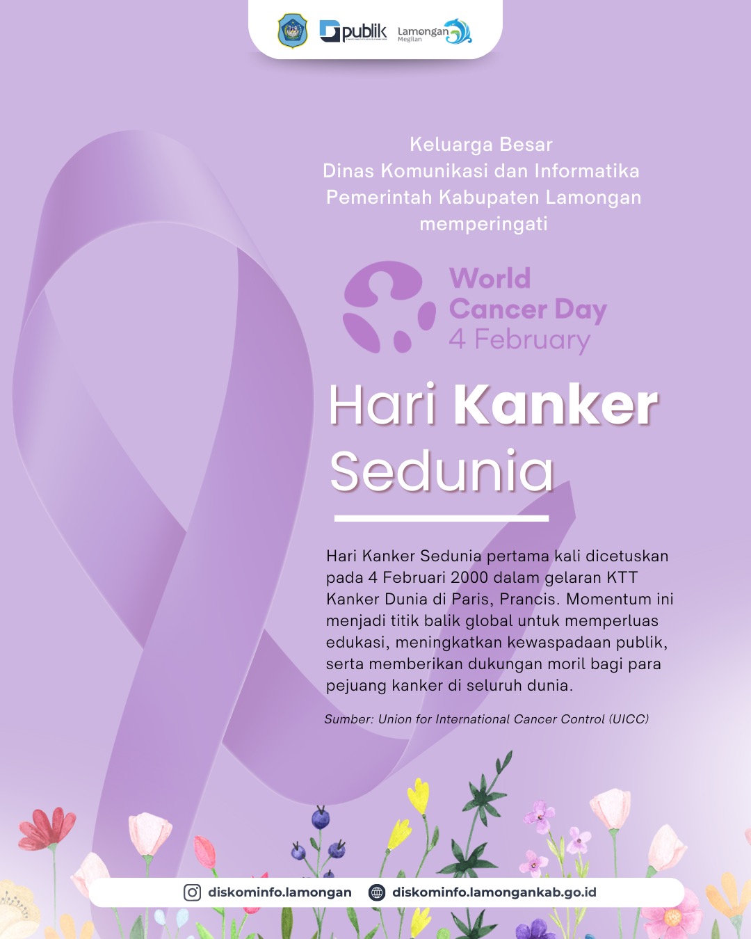 Foto: Selamat memperingati Hari Kanker Sedunia 2026.