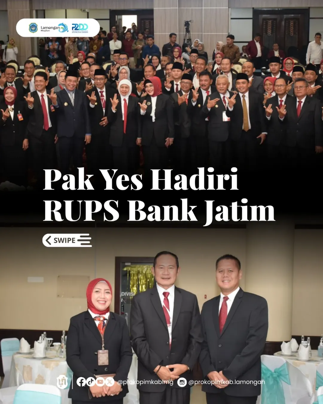 Foto: Pak Yes Hadiri RUPS Bank Jatim