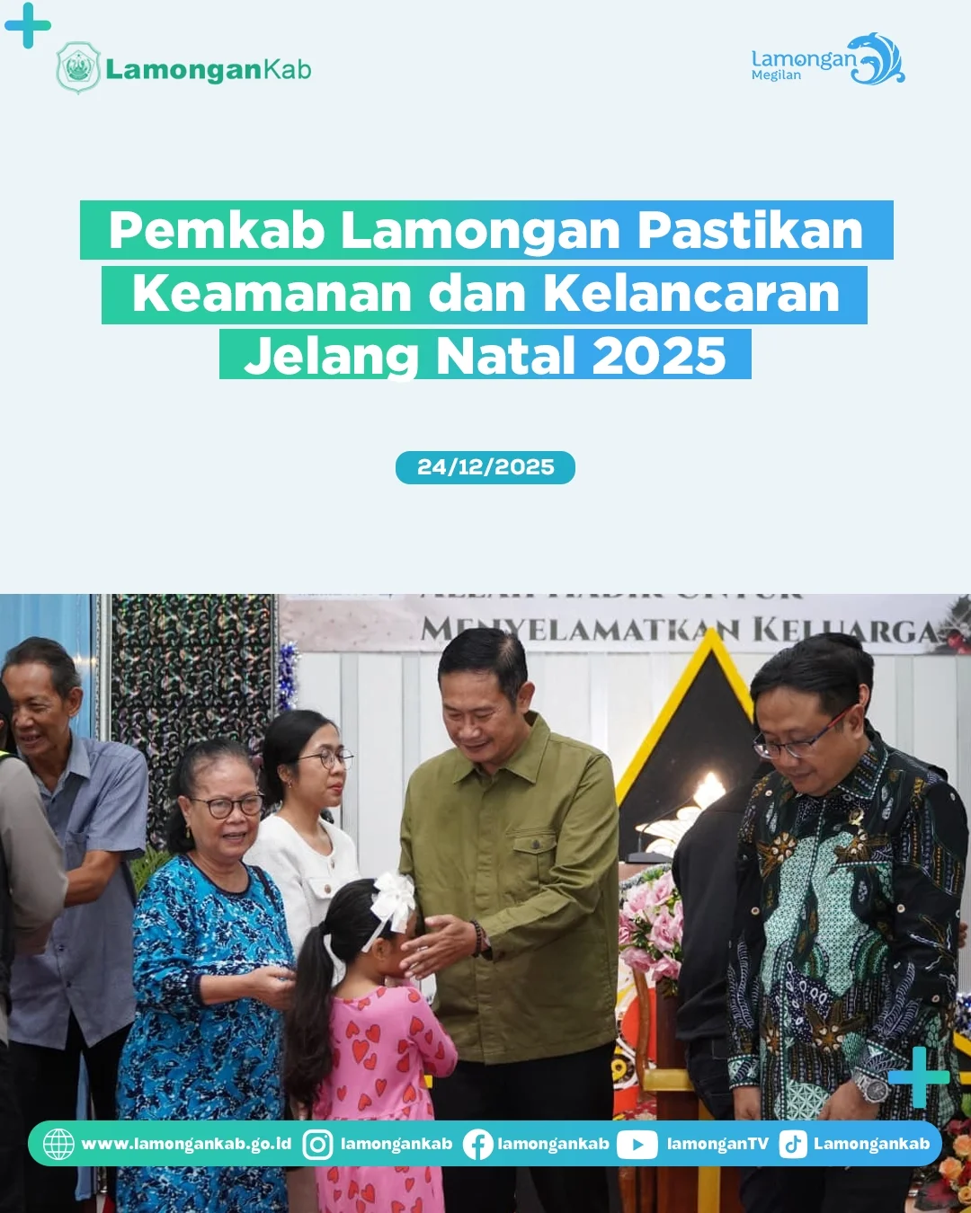 Foto: Pemkab Lamongan Pastikan Keamanan dan Kelancaran Jelang Natal 2025