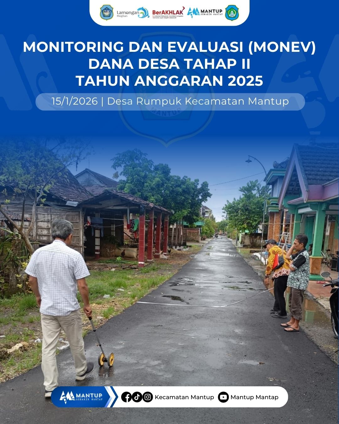 Foto: Monev Dana Desa Tahap II Tahun Anggaran 2025 di Desa Rumpuk Kecamatan Mantup