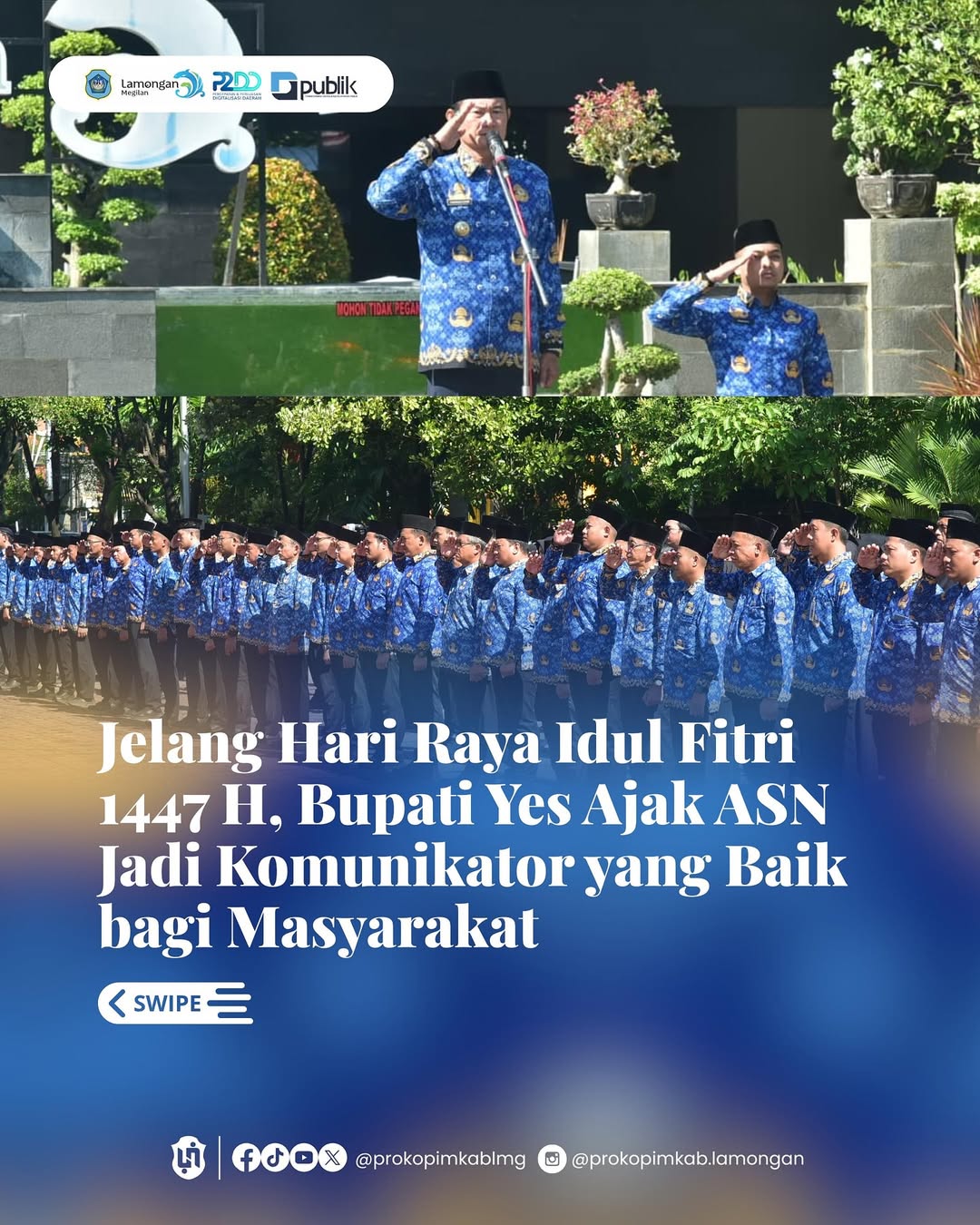 Foto: Jelang Hari Raya Idul Fitri 1447 H, Bupati Yes Ajak ASN Jadi Komunikator yang Baik bagi Masyarakat