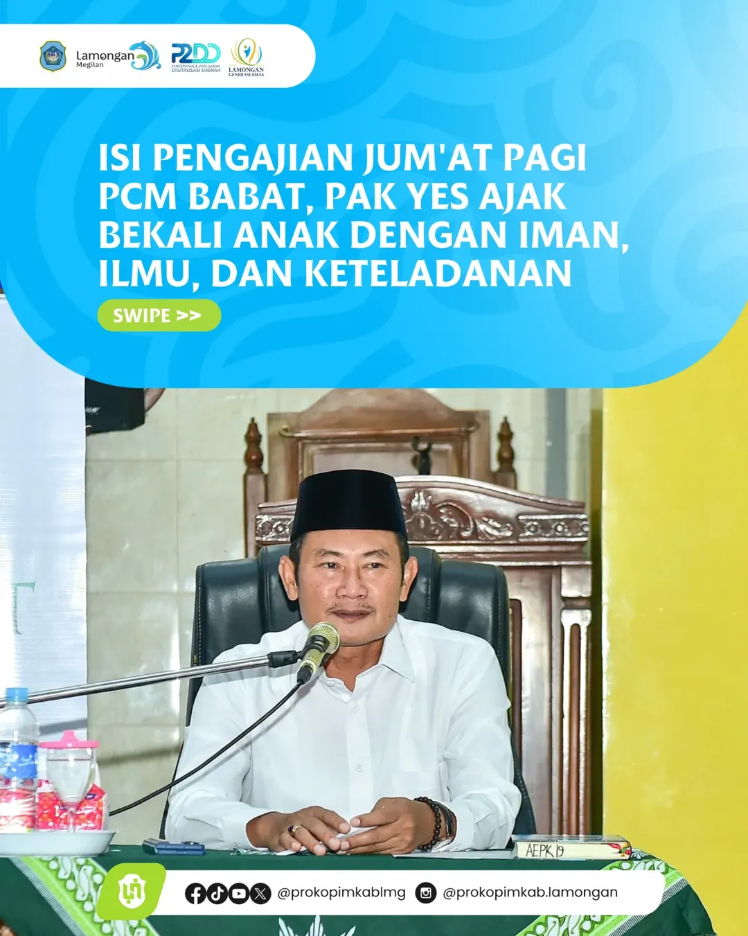 Foto: Isi Pengajian Jum'at Pagi PCM Babat, Pak Yes Ajak Bekali Anak dengan Iman, Ilmu, dan Keteladanan