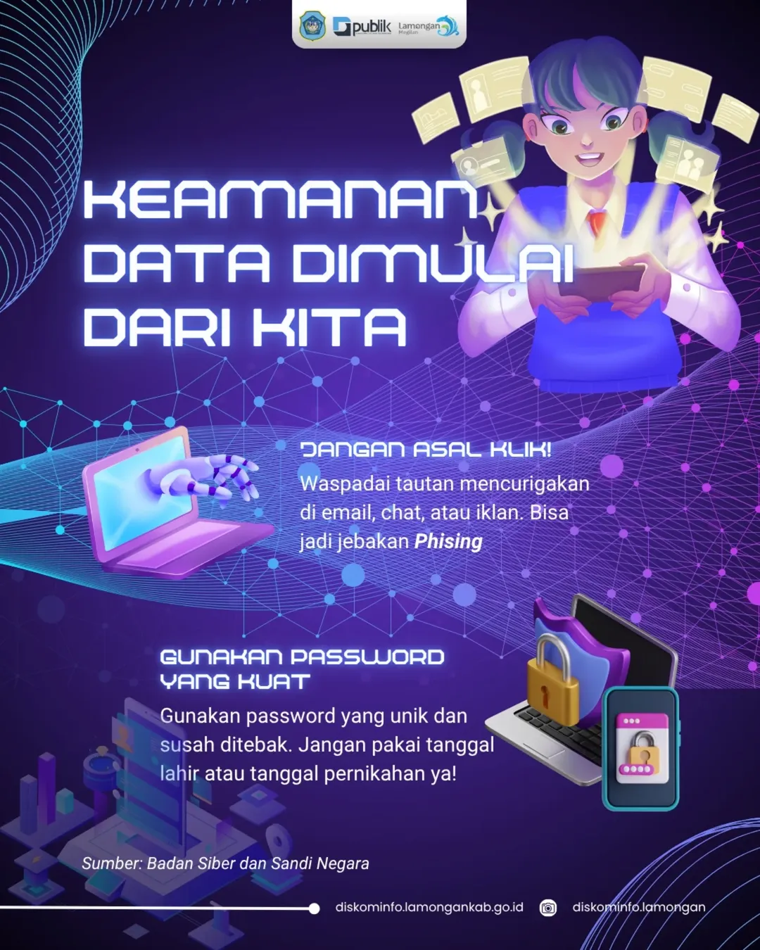 Foto: Keamanan data pribadi adalah tanggung jawab kita bersama.