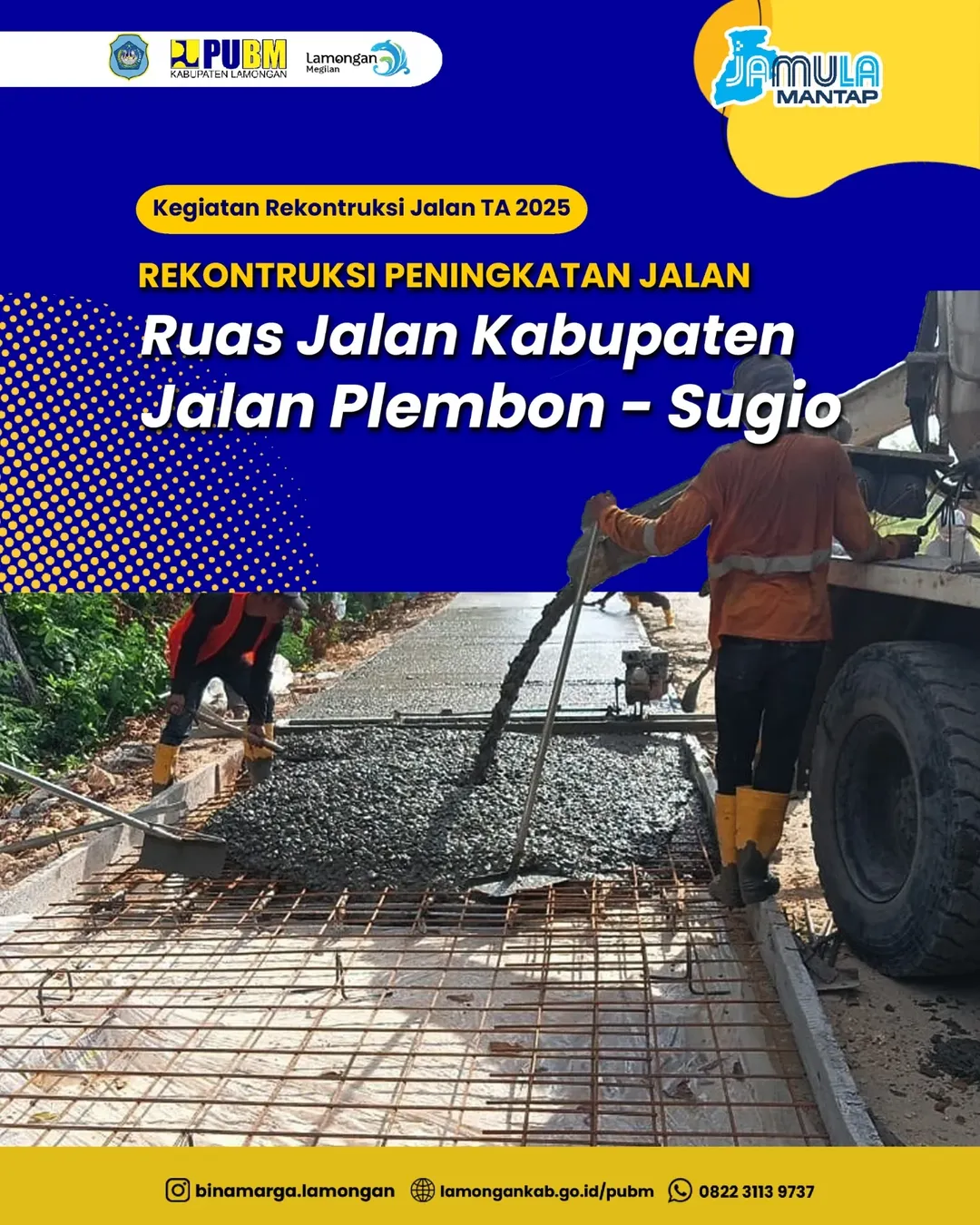 Foto: REKONSTRUKSI PENINGKATAN JALAN PLEMBON-SUGIO