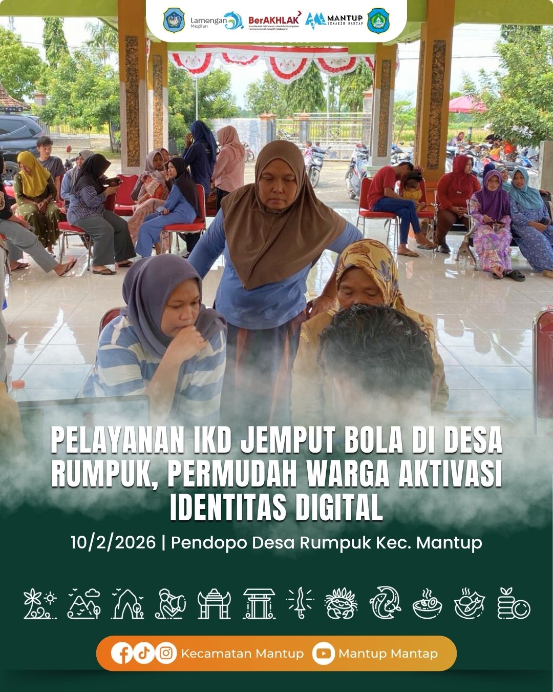 Foto: Pelayanan IKD Jemput Bola di Desa Rumpuk, Permudah Warga Aktivasi Identitas Digital