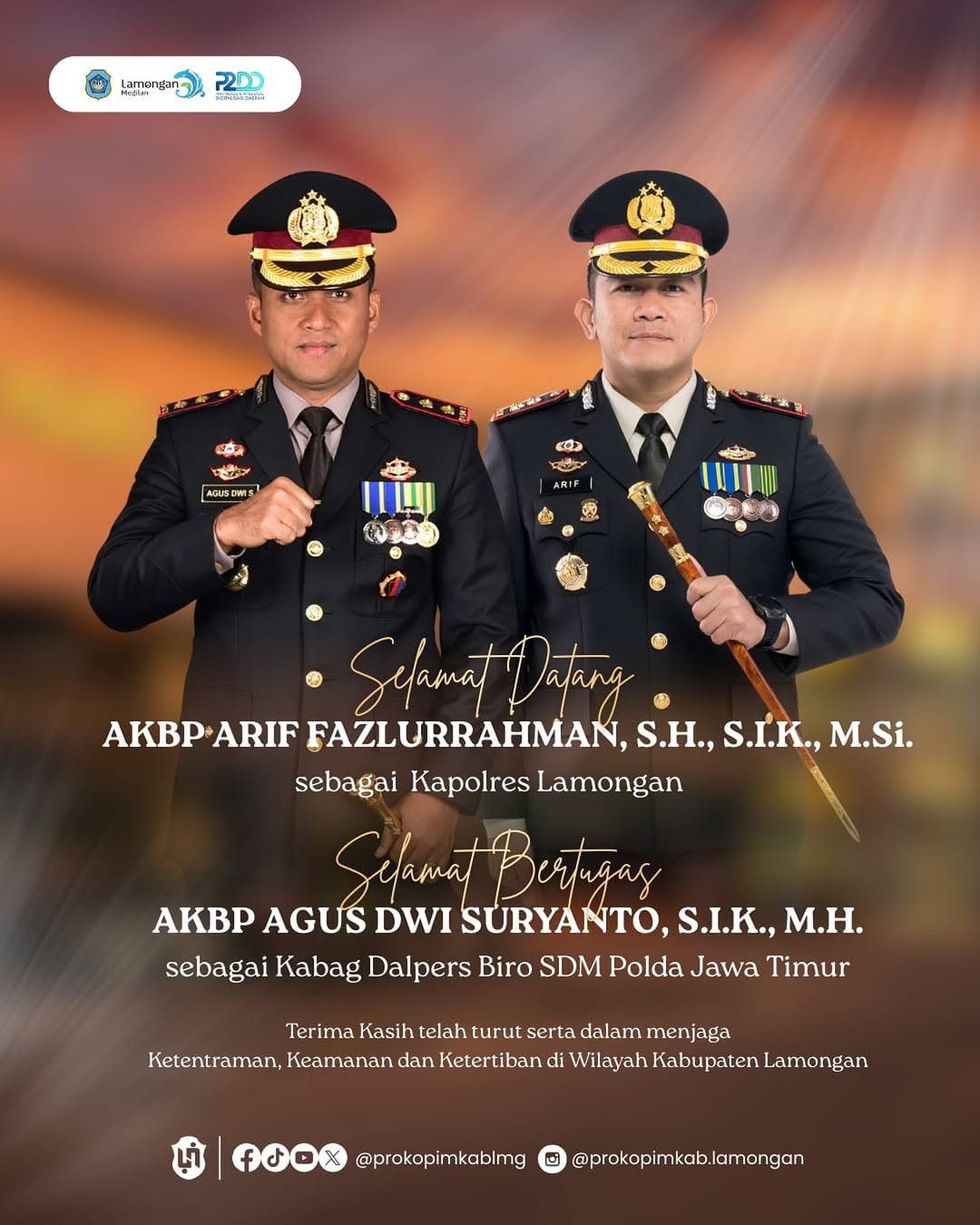 Foto: Selamat Datang Kapolres Lamongan