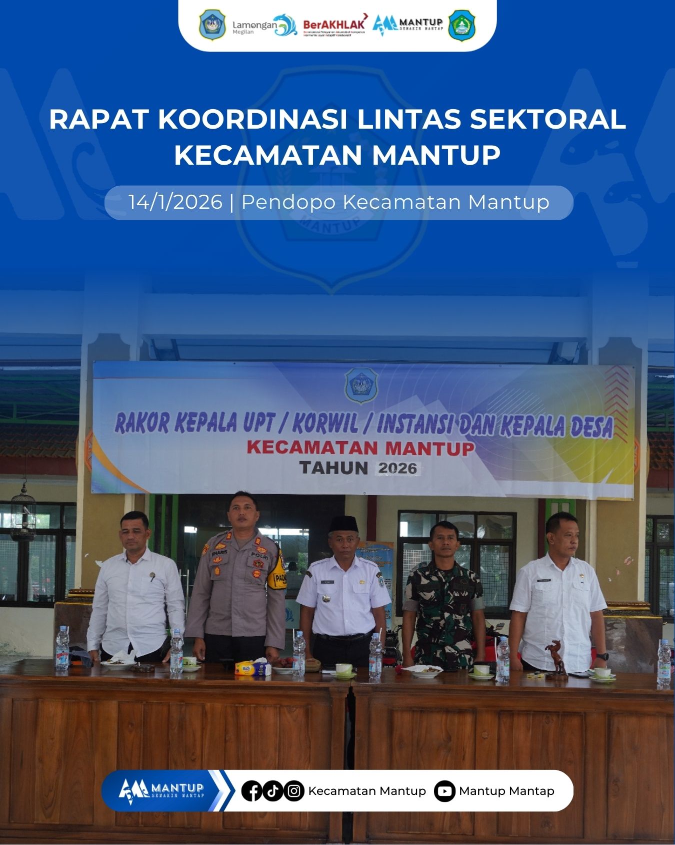 Foto: Rapat Koordinasi Lintas Sektoral Kecamatan Mantup