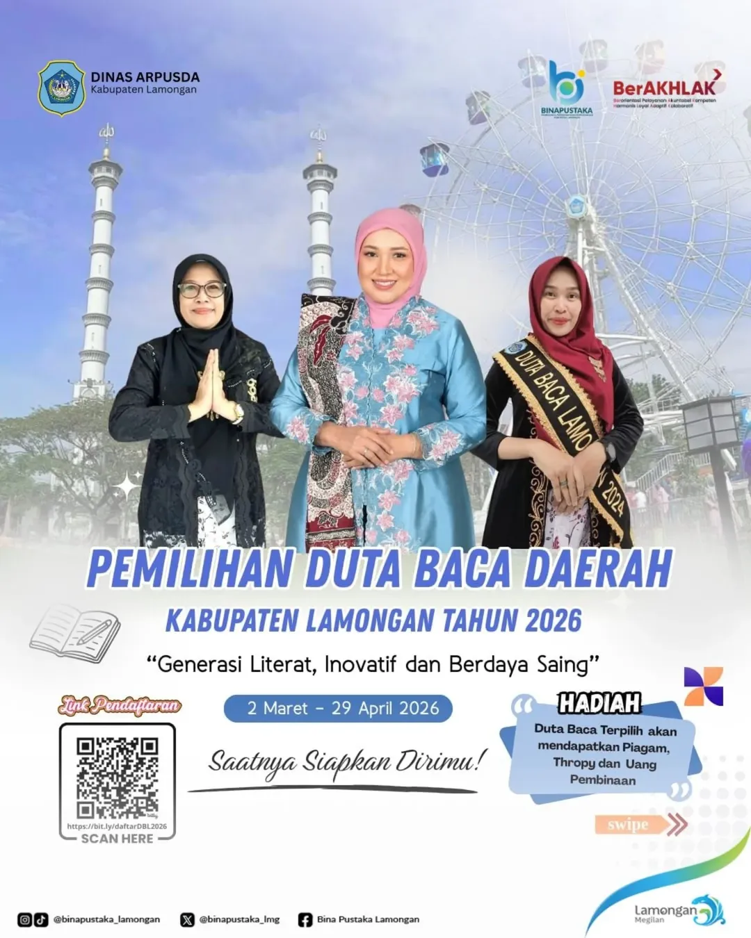 Foto: Pemilihan Duta Baca Kabupaten Lamongan 2026