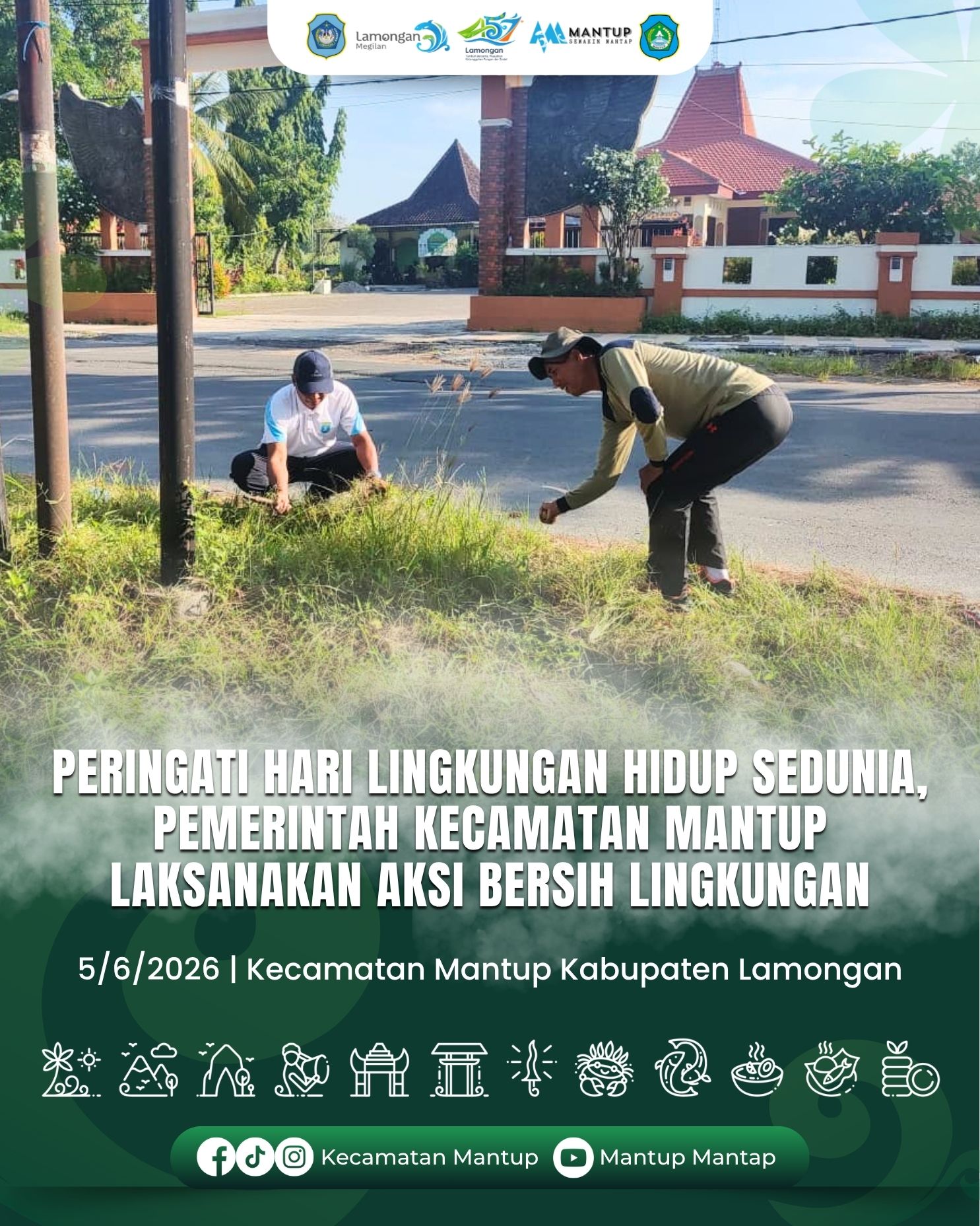 Foto: Pamit Kenal Sekretaris Kecamatan Mantup dan Purna Tugas Kepala Seksi PPM Kecamatan Mantup