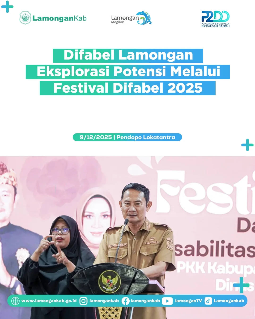 Foto: Difabel Lamongan Eksplorasi Potensi Melalui Festifal Difabel 2025