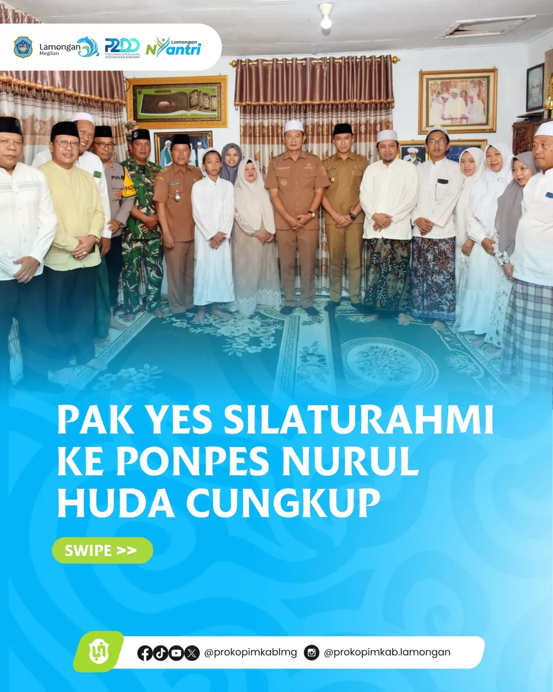 Foto: Pak Yes Silaturahmi Kunjungi Ponpes Nurul Huda Cungkup