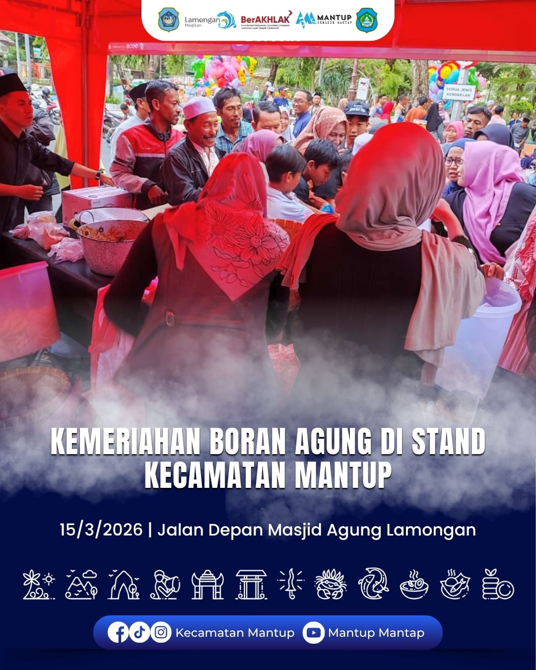 Foto: Kemeriahan Boran Agung di Stand Kecamatan Mantup