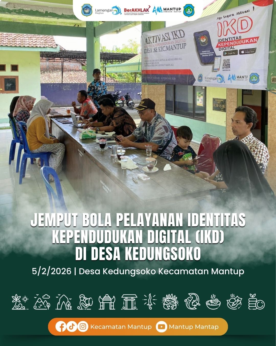 Foto: Jemput Bola Pelayanan Identitas Kependudukan Digital (IKD) di Desa Kedungsoko