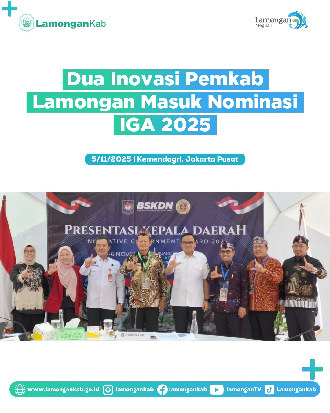 Foto: Dua Inovasi Pemkab Lamongan Masuk Nominasi IGA 2025