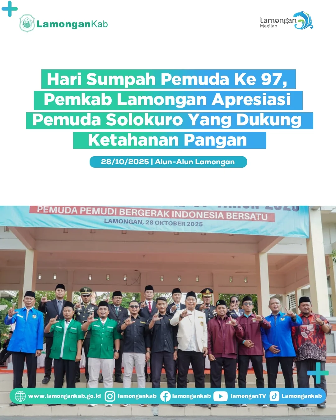 Foto: Hari Sumpah Pemuda ke 97, Pemkab Lamongan Apresiasi Pemuda Solokuro Yang Dukung Ketahanan Pangan