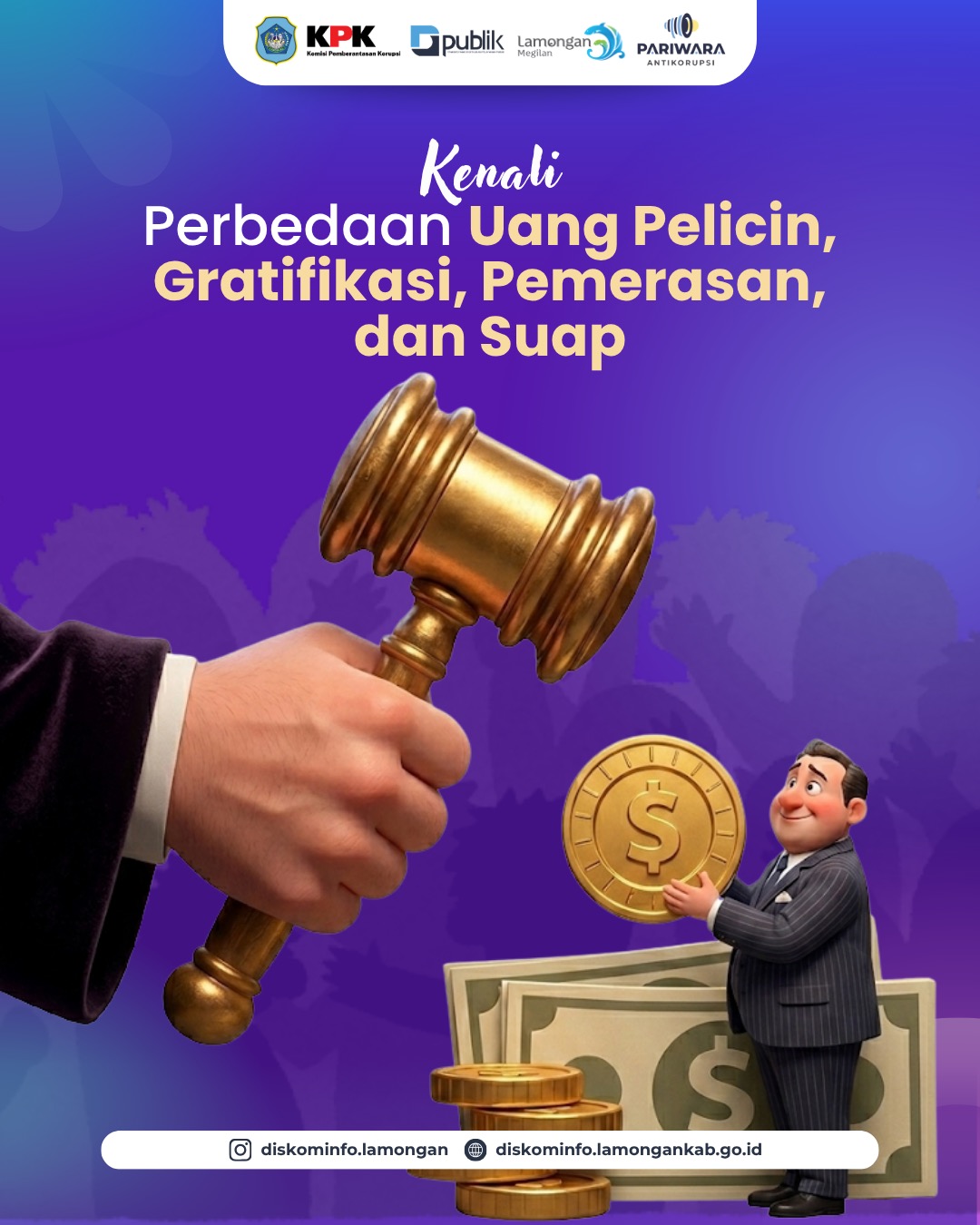 Foto: Kenali Perbedaan Uang Pelicin, Gratifikasi, Pemerasan, dan Suap⛔️