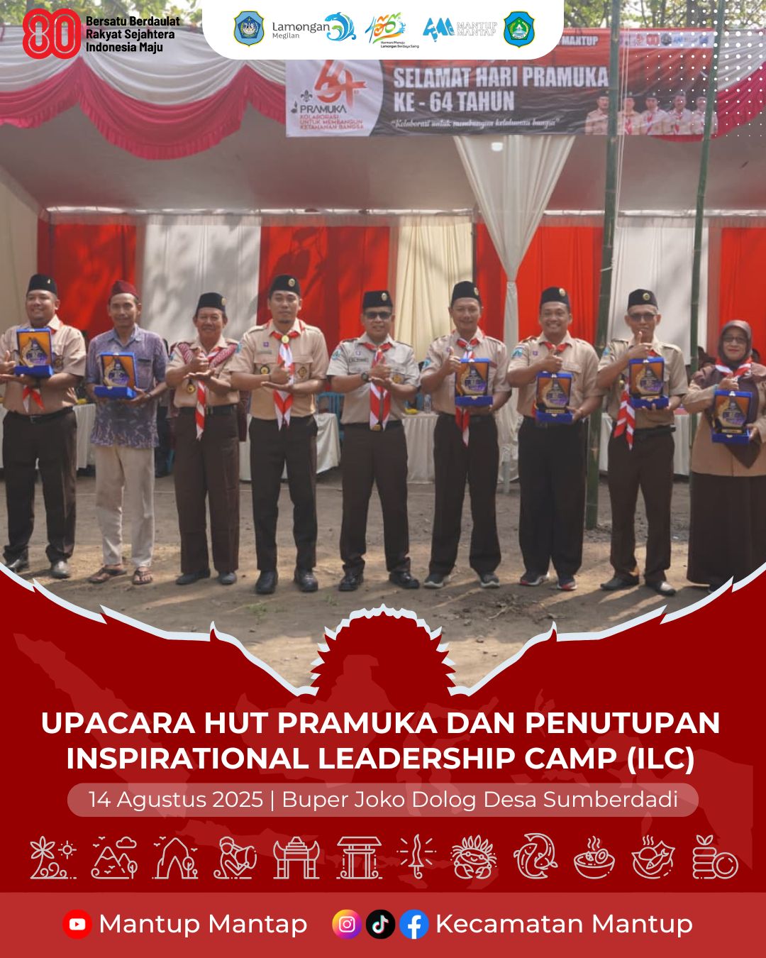 Foto: Upacara HUT Pramuka dan Penutupan Inspirational Leadership Camp (ILC)