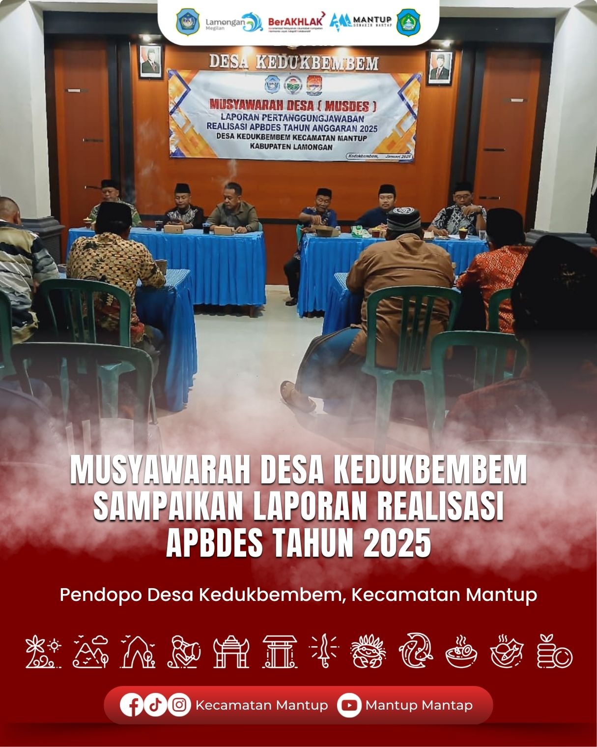 Foto: Musyawarah Desa Kedukbembem Sampaikan Laporan Realisasi APBDes Tahun 2025