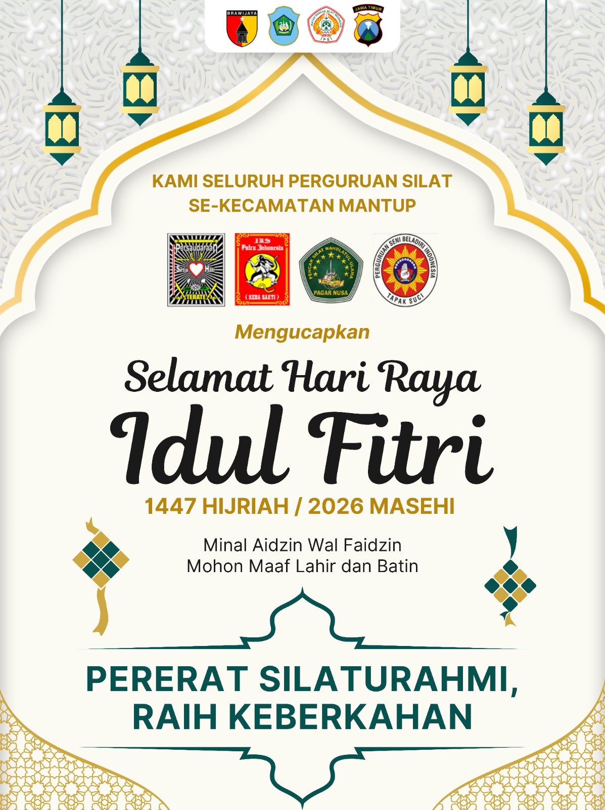 Foto: Keluarga Besar IPSI Kecamatan Mantup Mengucapkan Selamat Hari Raya Idulfitri 1447 Hijriah / 2026 Masehi