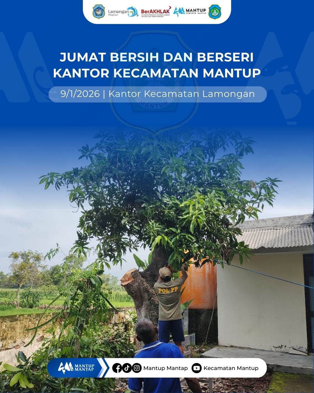 Foto: Jumat Bersih dan Berseri, Kantor Kecamatan Mantup