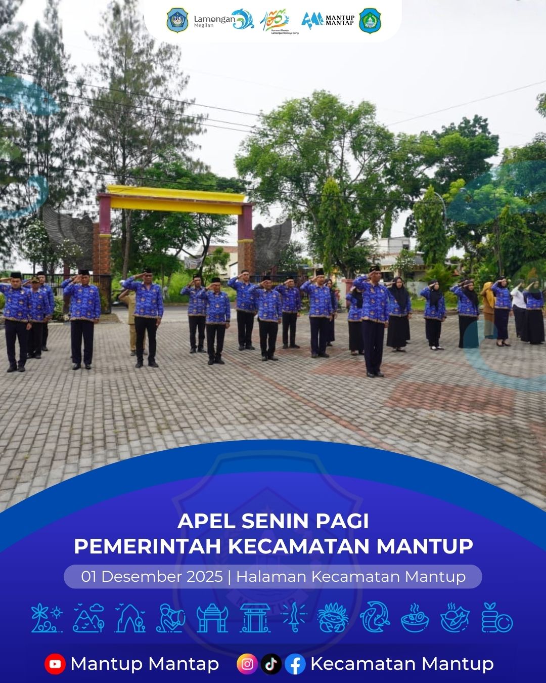 Foto: Apel Senin Pagi, Kantor Kecamatan Mantup
