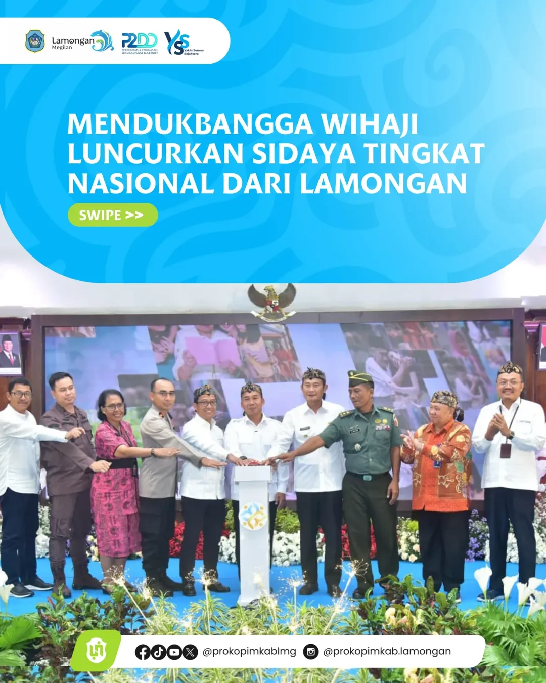 Foto: Mendukbangga Wihaji Luncurkan SIDAYA Tingkat Nasional dari Lamongan