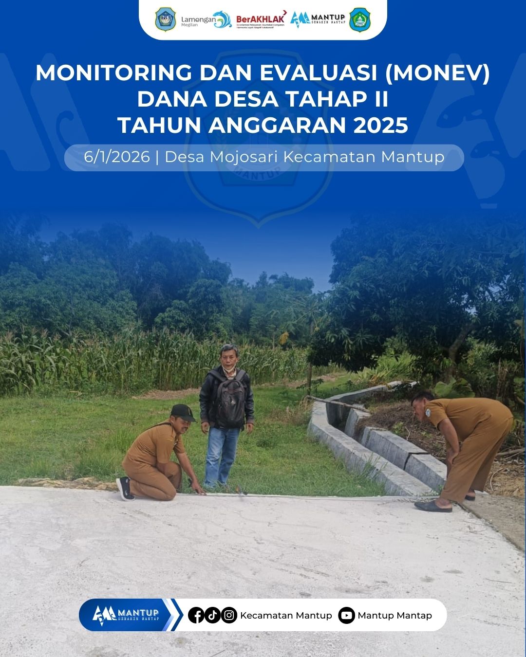 Foto: Monev Dana Desa Tahap II Tahun Anggaran 2025 di Desa Mojosari Kecamatan Mantup