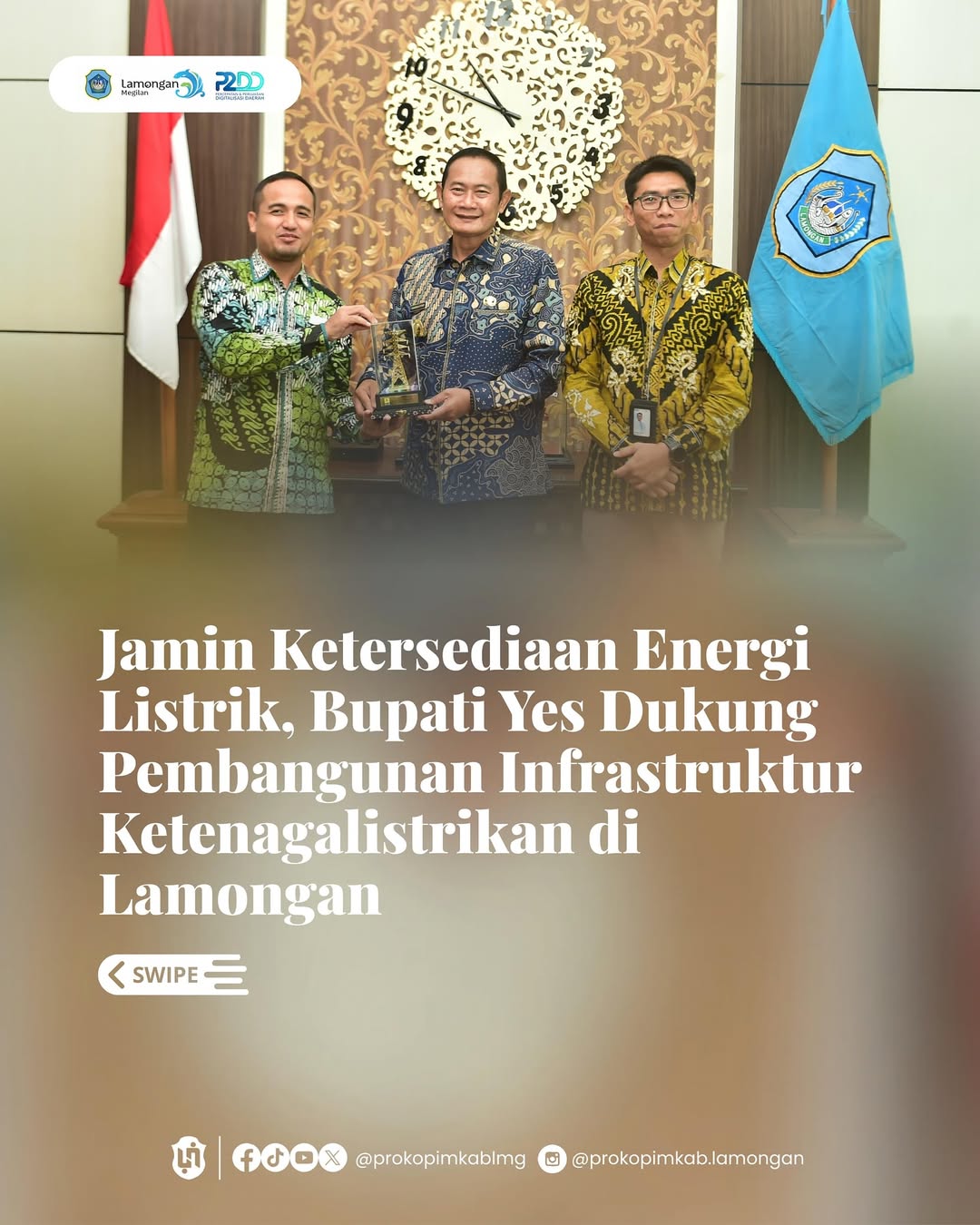 Foto: Jamin Ketersediaan Energi Listrik, Bupati Yes Dukung Pembangunan Infrastruktur Ketenagalistrikan di Lamongan
