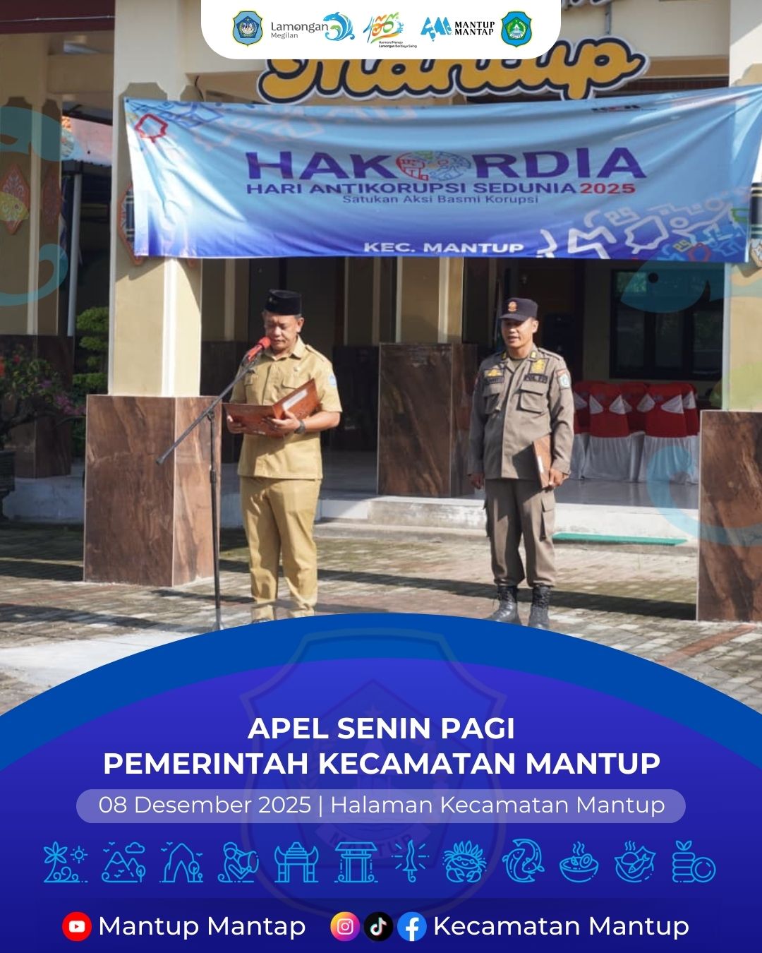Foto: Apel Senin Pagi, Kantor Kecamatan Mantup