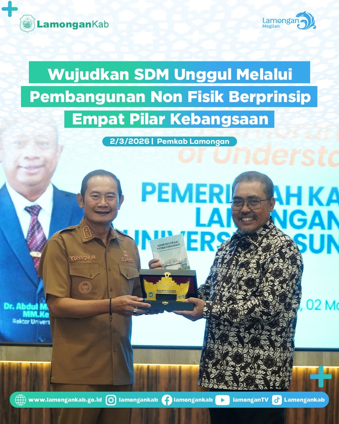 Foto: Wujudkan SDM Unggul Melalui Pembangunan Non Fisik Berprinsip Empat Pilar Kebangsaan