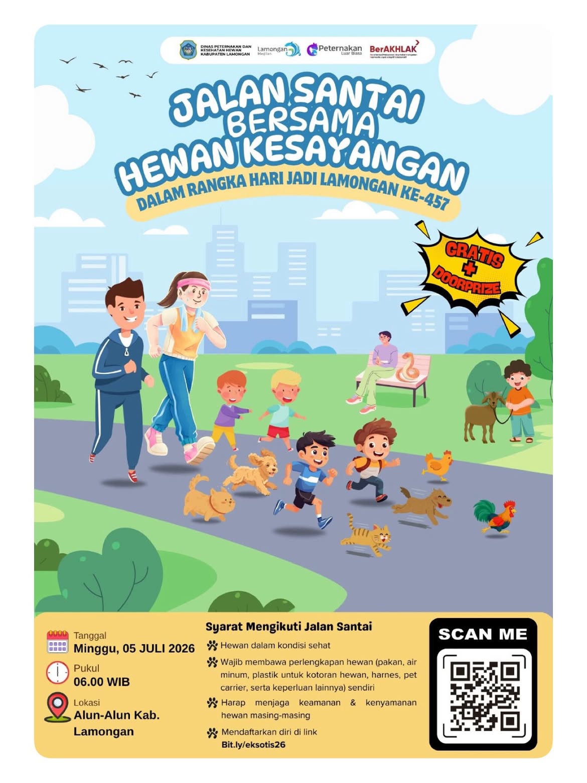 Foto: JALAN SANTAI BERSAMA HEWAN KESAYANGAN