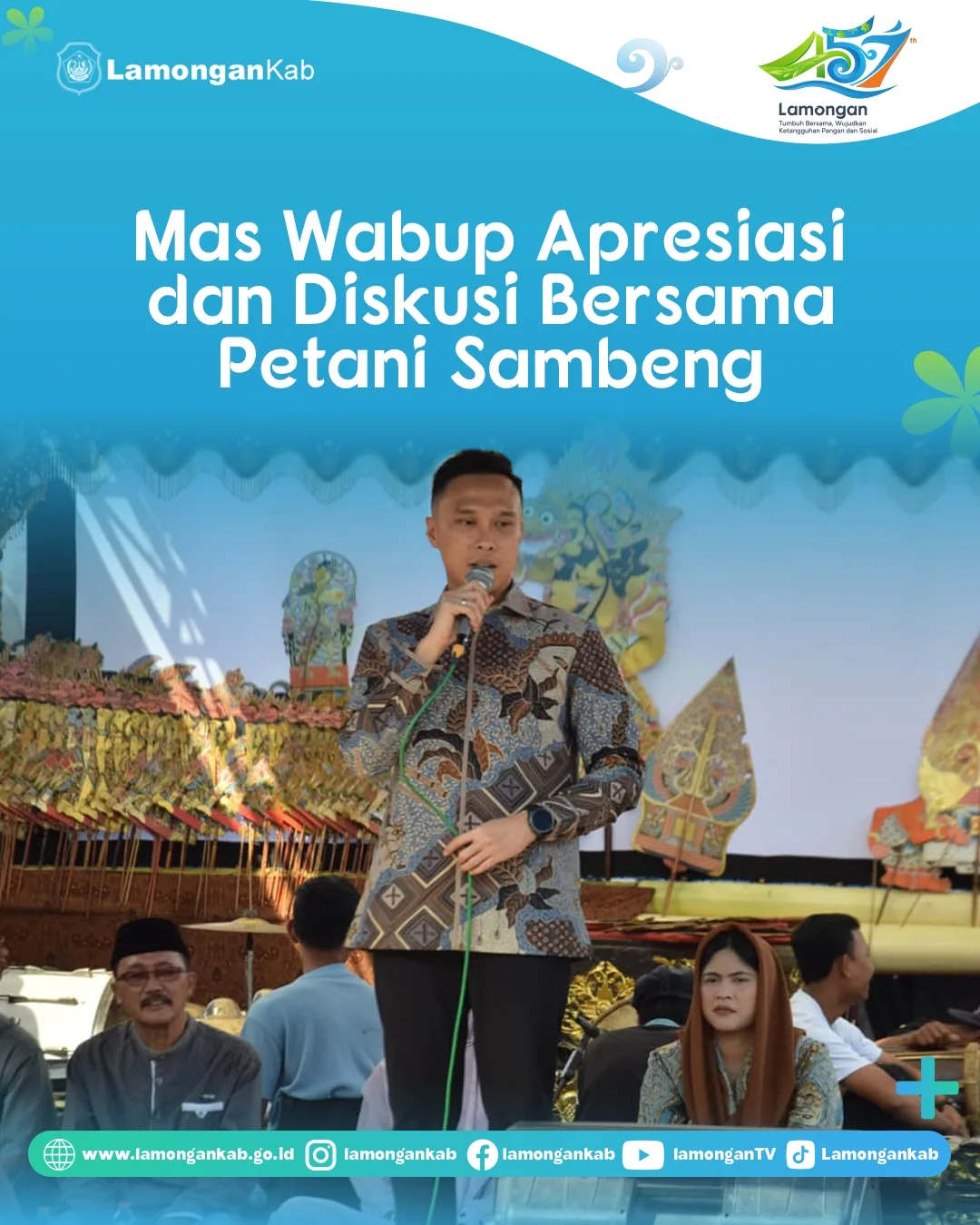 Foto: Mas Wabup Apresiasi dan Diskusi Bersama Petani Sambeng