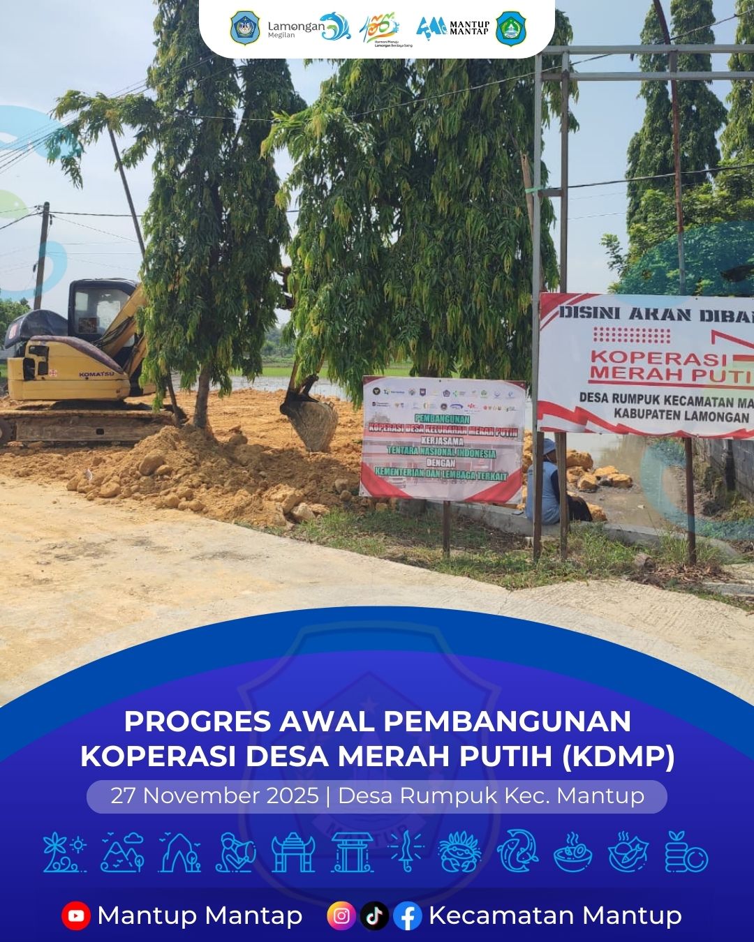 Foto: Progres Awal Pembangunan Koperasi Desa Merah Putih (KDMP) di Desa Rumpuk