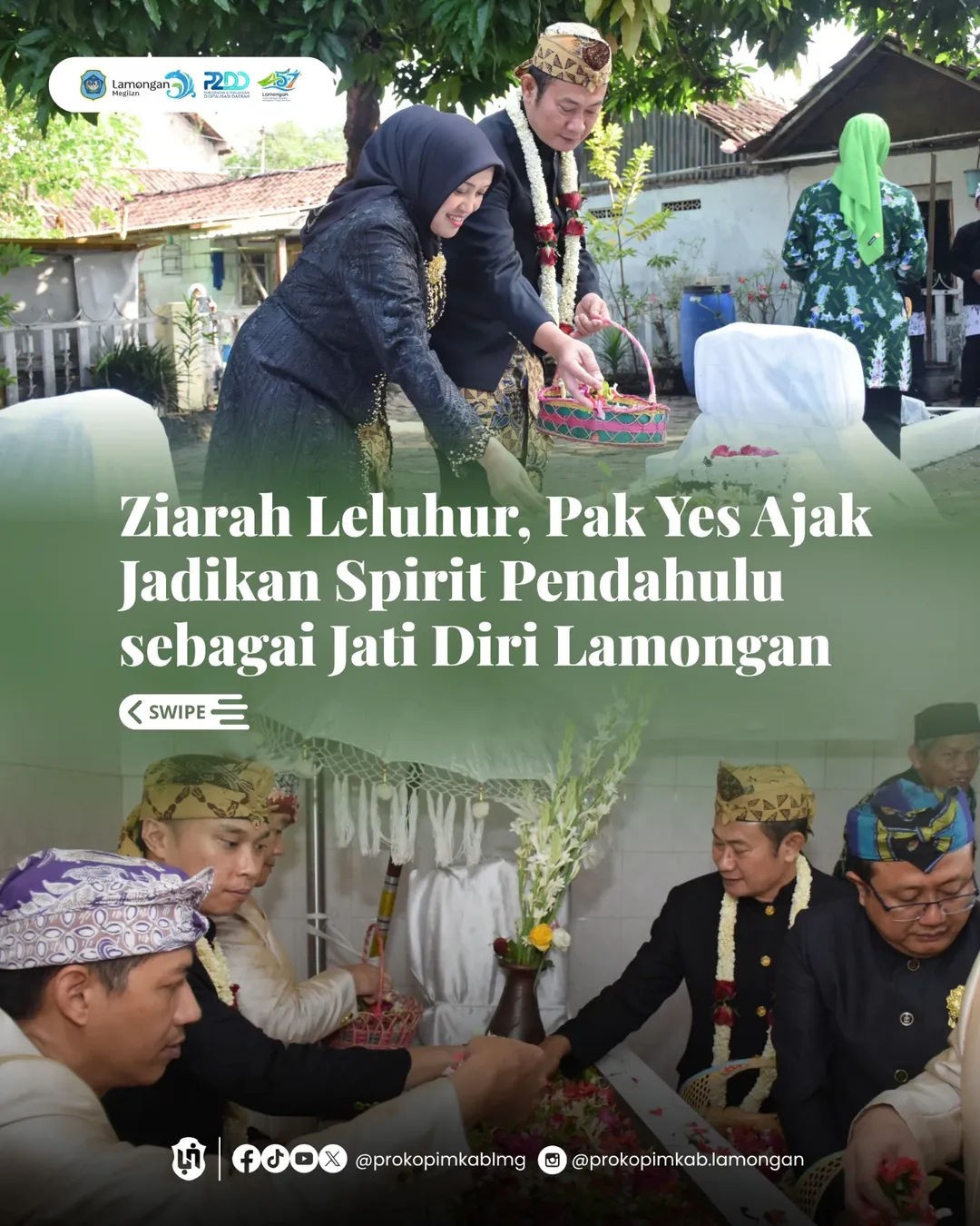 Foto: Ziarah Leluhur, Pak Yes Ajak Jadikan Spirit Pendahulu sebagai Jati Diri Lamongan