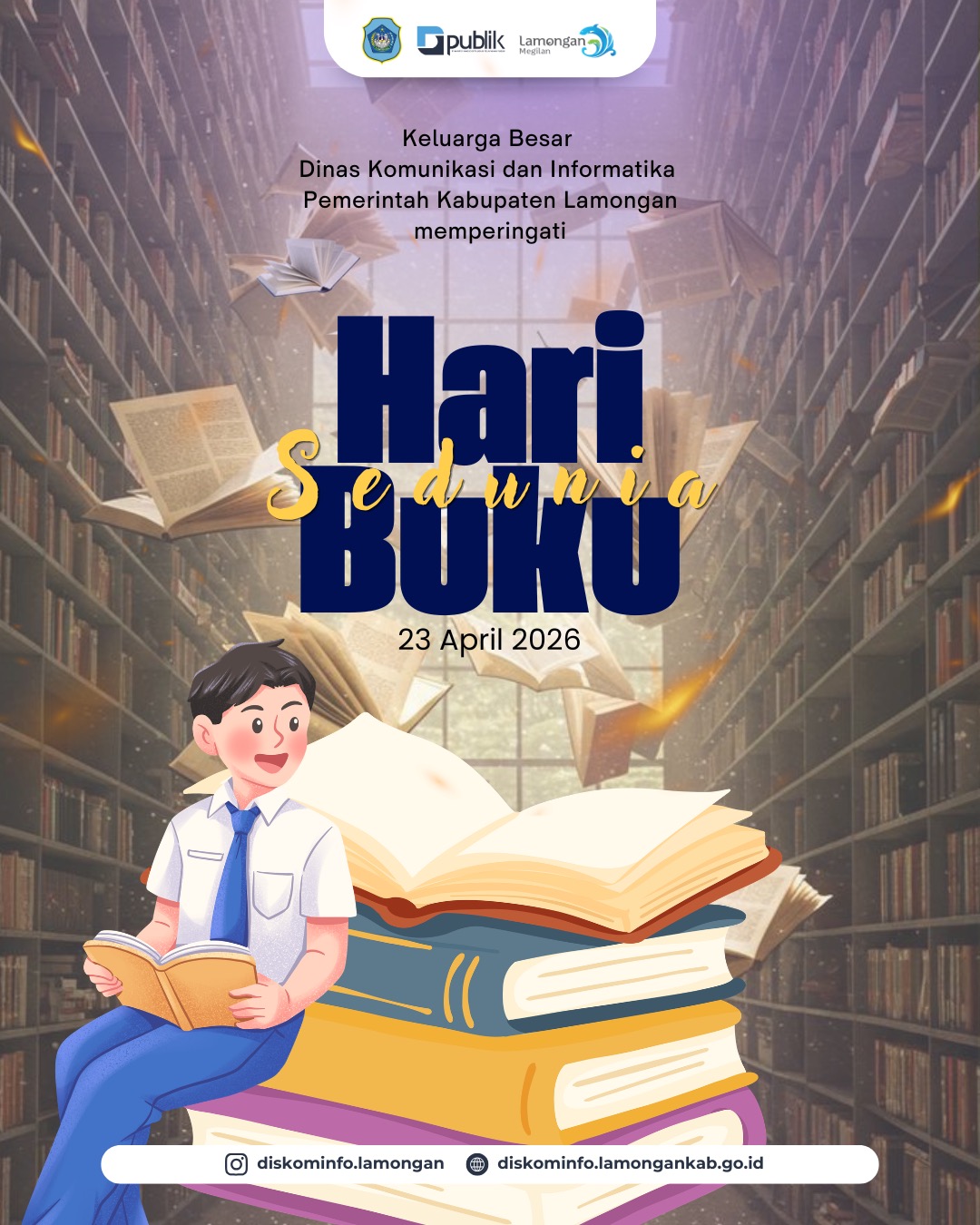 Foto: 📚✨ Selamat Hari Buku Sedunia 2026! ✨📚