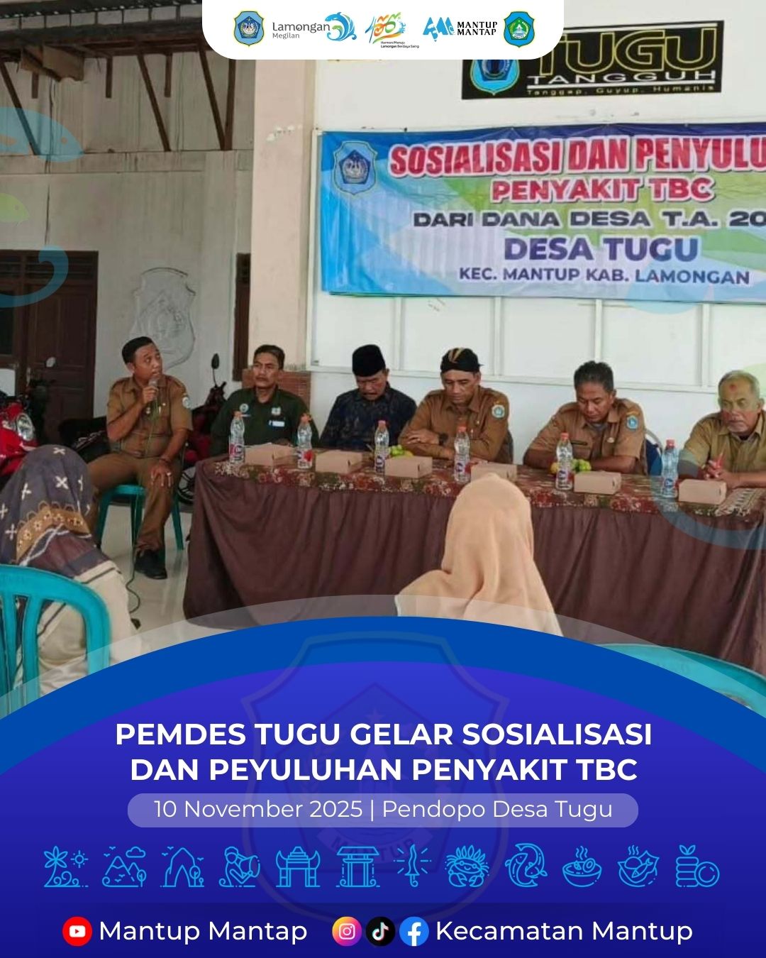 Foto: Pemdes Tugu Kecamatan Mantup Gelar Sosialisasi dan Peyuluhan Penyakit TBC