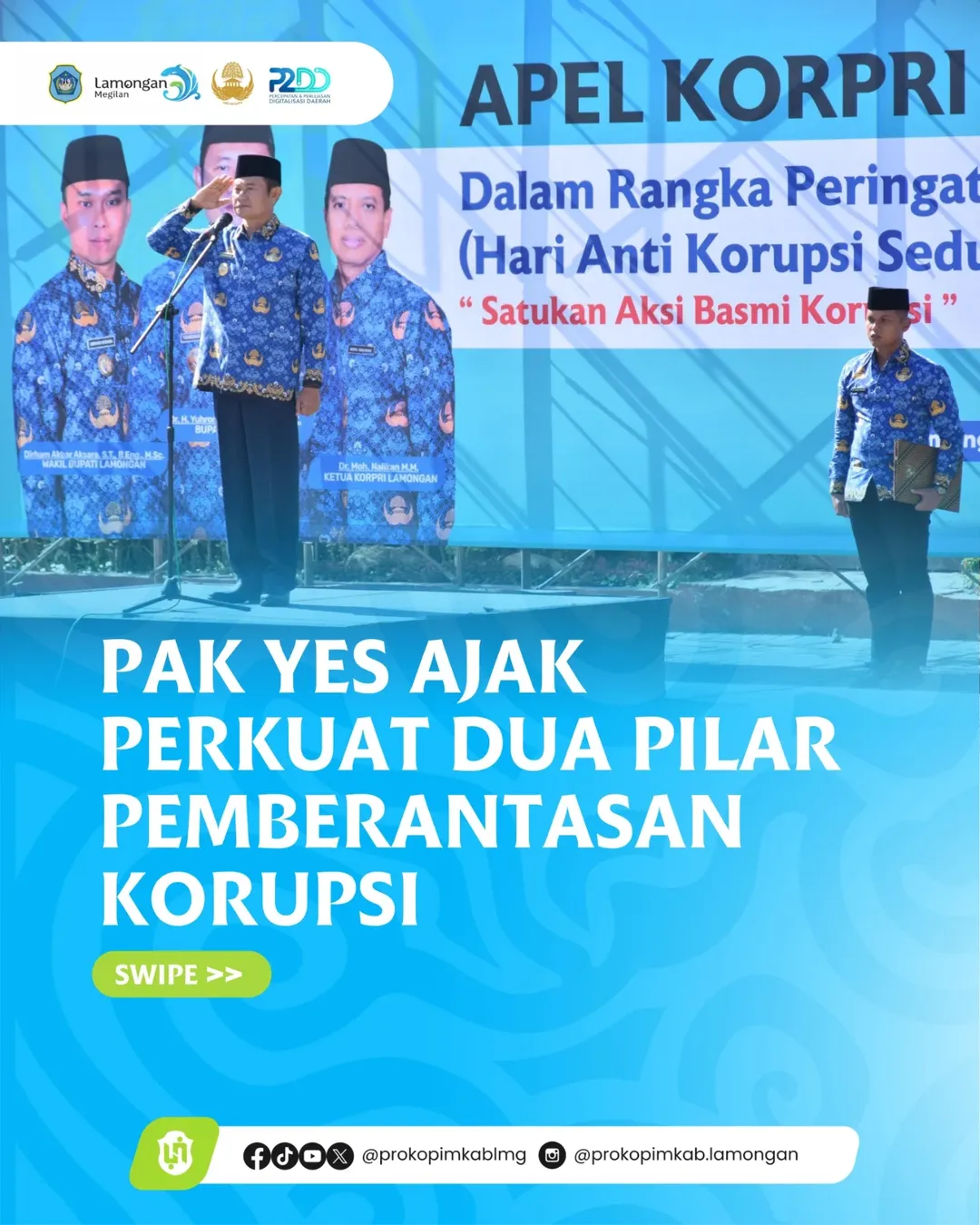 Foto: Pak YES Ajak Perkuat Dua Pilar Pemberantasan Korupsi