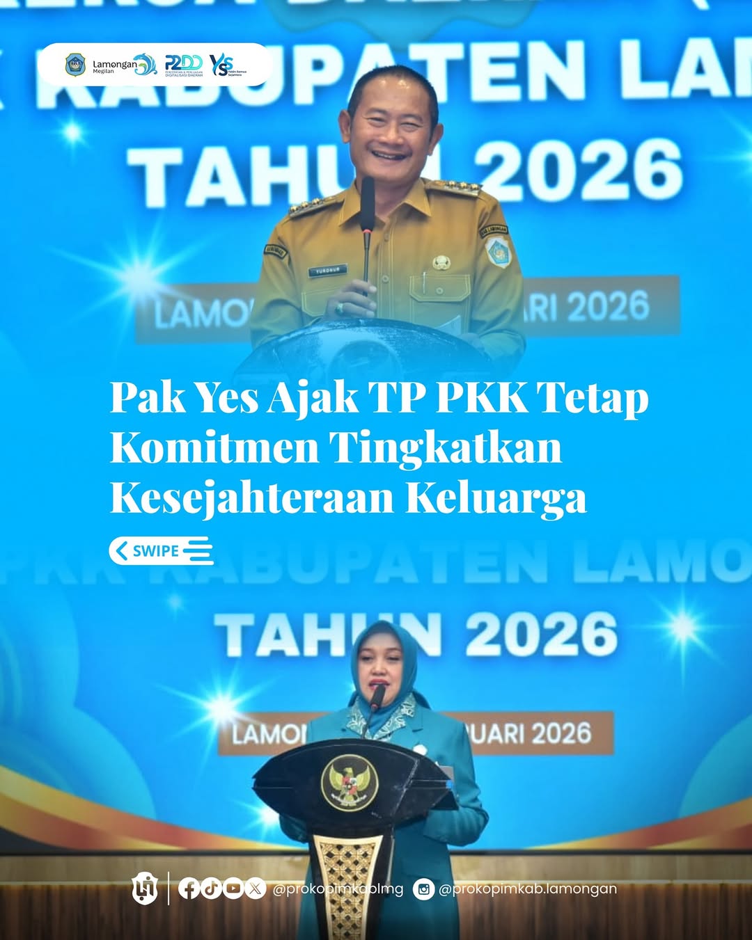 Foto: Pak Yes Ajak TP PKK Tetap Komitmen Tingkatkan Kesejahteraan Keluarga