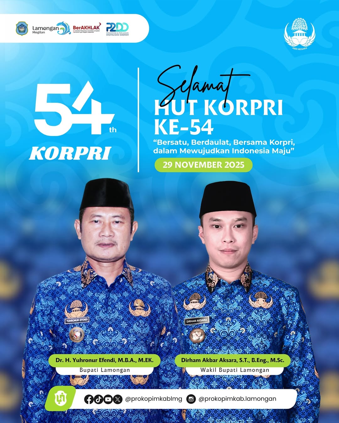 Foto: Selamat HUT Korpri ke-54.
