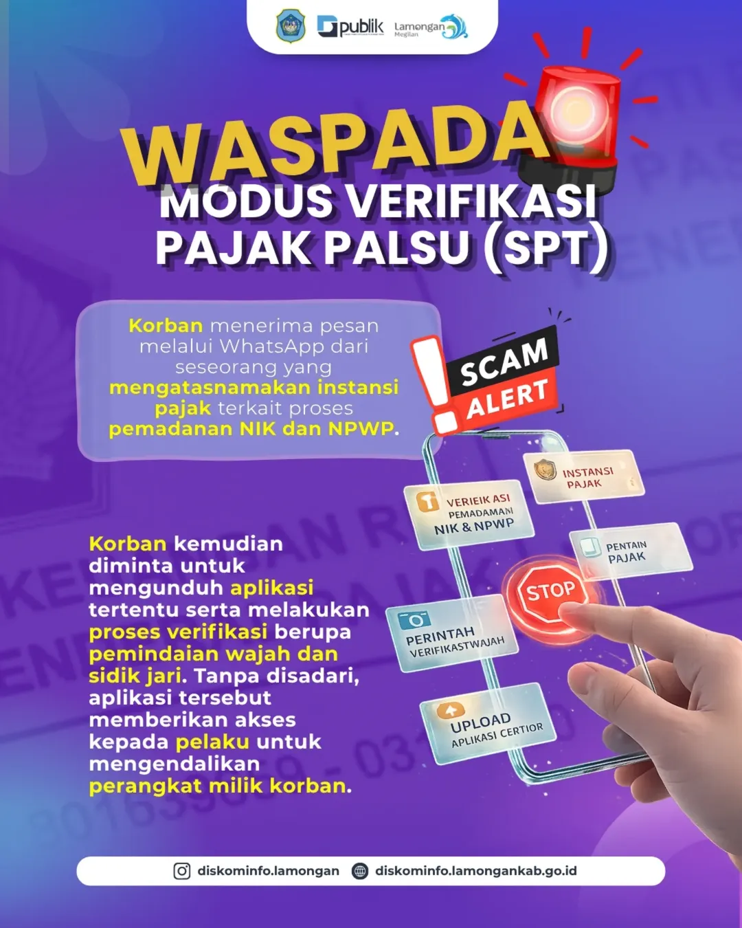 Foto: 🚨 WASPADA MODUS VERIFIKASI PAJAK PALSU! 🚨