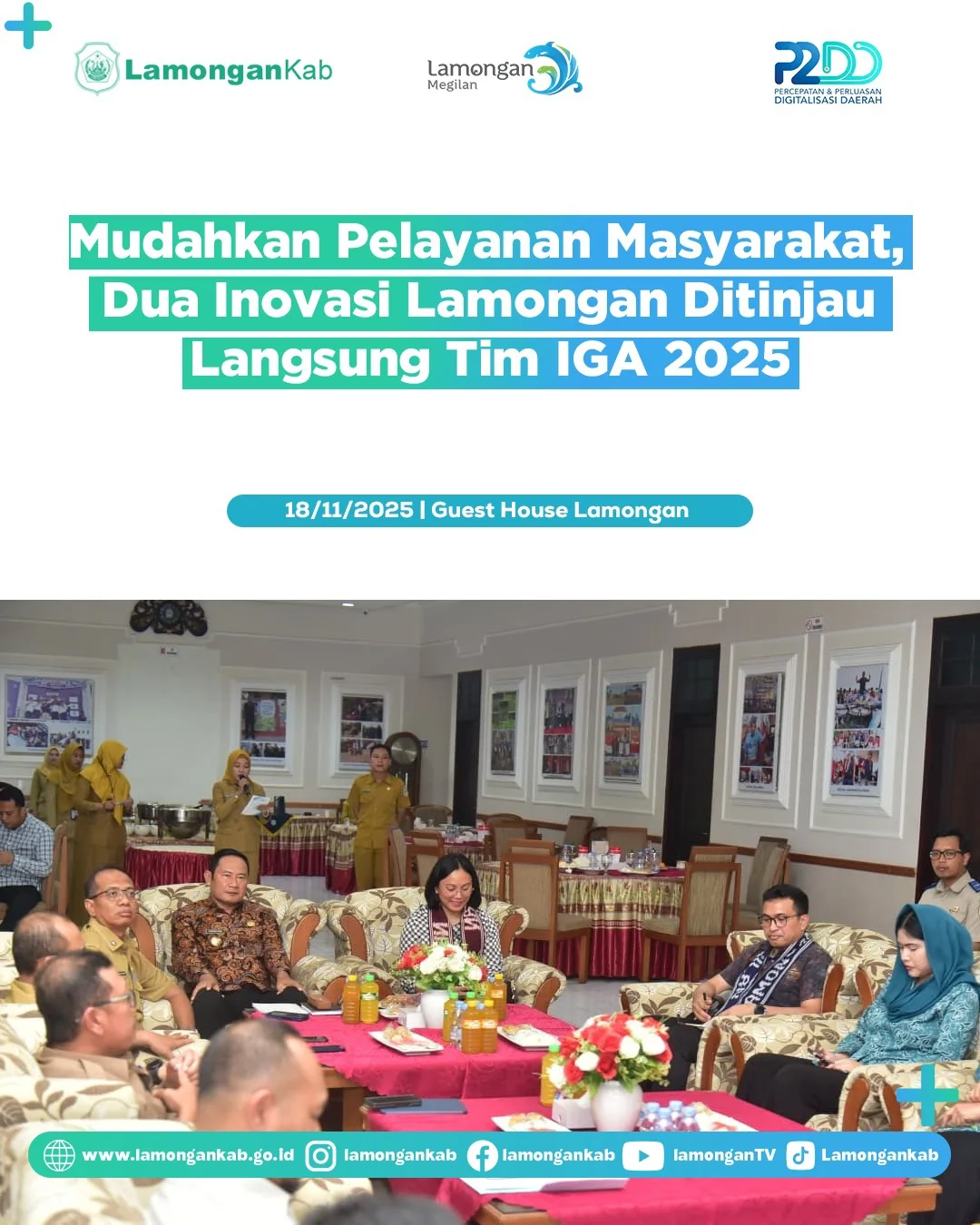 Foto: Mudahkan Pelayanan Masyarakat, Dua Inovasi Lamongan Ditinjau Kangsung Tim IGA 2025