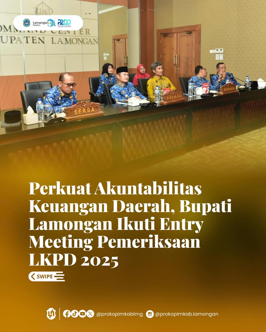 Foto: Perkuat Akuntabilitas Keuangan Daerah, Bupati Lamongan Ikuti Entry Meeting Pemeriksaan LKPD 2025