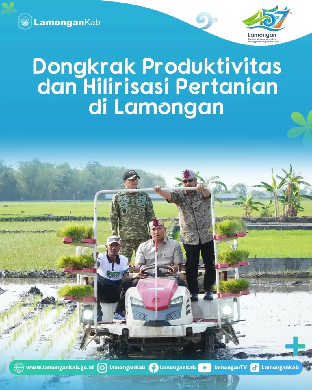 Foto: Dongkrak Produktivitas dan Hirilisasi Pertanian di Lamongan