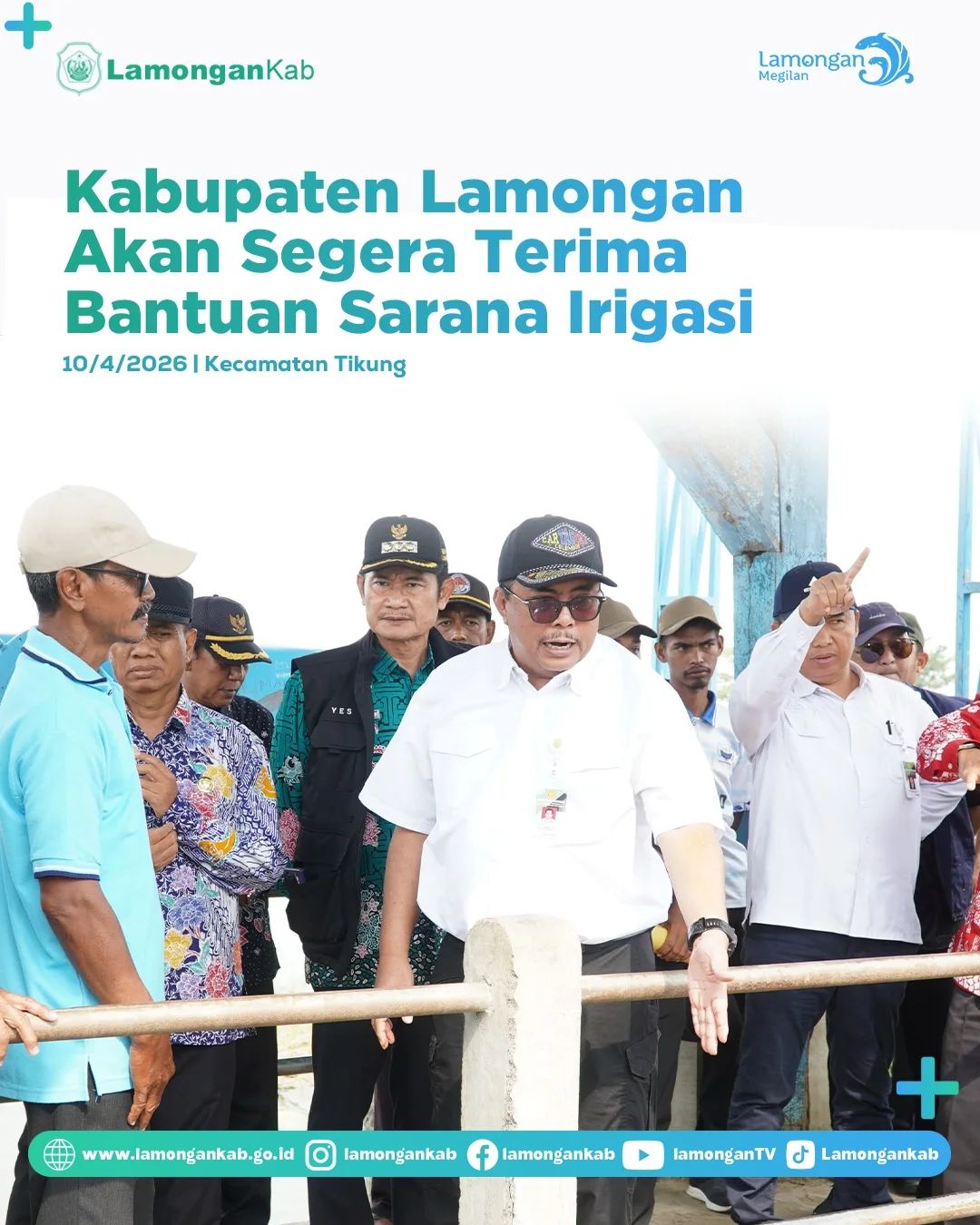 Foto: Kabupaten Lamongan Akan Segera Terima Bantuan Sarana Irigasi