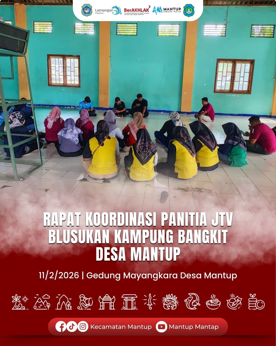 Foto: Rapat Koordinasi Panitia JTV Blusukan Kampung Bangkit Desa Mantup