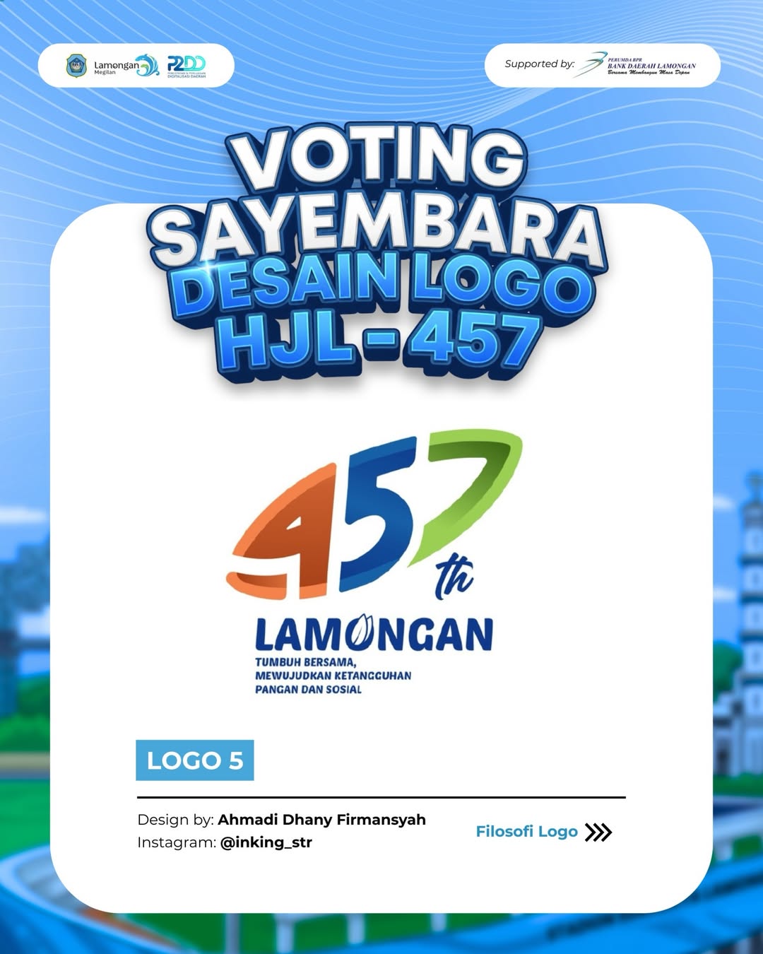 Foto: ✨ TOP 10 SAYEMBARA LOGO HARI JADI LAMONGAN KE-457 ✨