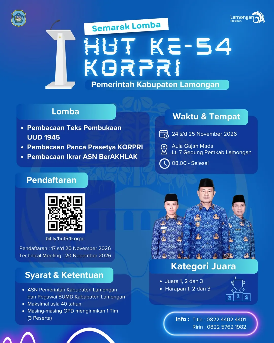 Foto: Semarak Lomba HUT ke-54 KORPRI Pemkab Lamongan